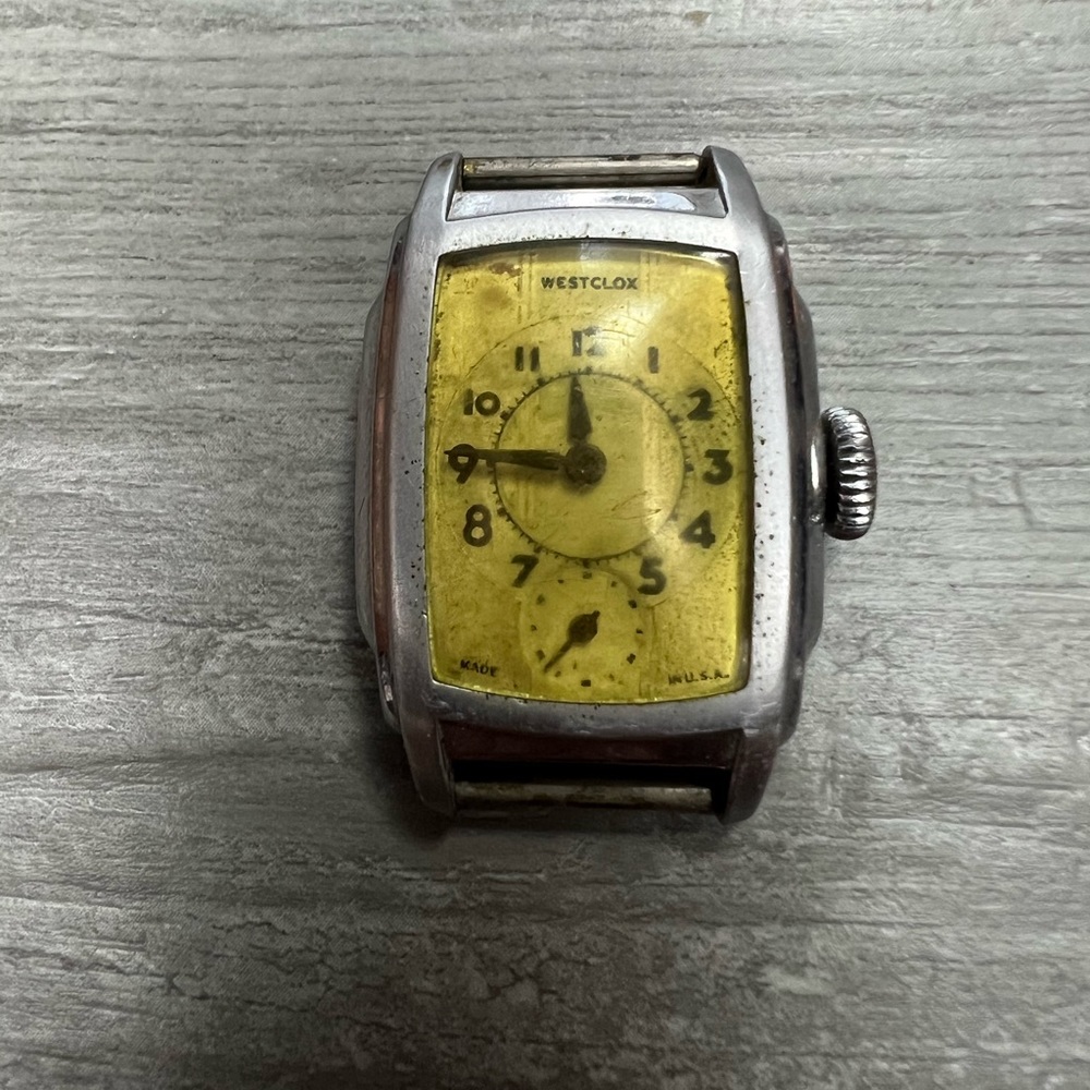 Vintage 1936 Westclox Art Deco Wrist Watch